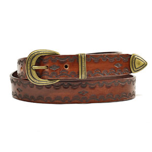 Cintura in Groppone di Toro 3cm - Marrone