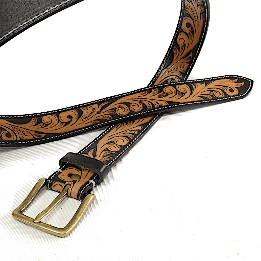 Cintura in Groppone di Toro 4cm - custom 1 - immagine 2